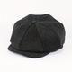 1pc Bonnet Newsboy en laine pour hommes - Chapeau Gatsby Vintage Classique Lvy Cabbie Plat Beret Cap 2 Taille Réglable, choix idéal pour les cadeaux