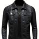 Unisex PU Biker Jacket, Veste En Cuir Synthétique À Fermeture Éclair Solide Pour Homme Avec Col En Fausse Fourrure Pour Le Printemps Et L'automne