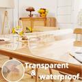 Nappe En PVC, Protection De Table En Plastique Transparent, Protège-table En PVC Épais, Nappe En PVC Transparente Épaissie, Protège-table Imperméable Et Anti-rayures, Décoration De Maison