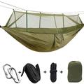 Hamac de camping avec filet, hamac en nylon portable pour la randonnée, le camping, les voyages, la plage, la cour