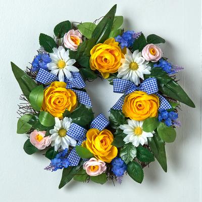Kranz gelbe Rosen Image