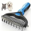 Brosse Pour Chien Enlève-poils Pour Chat Peigne Pour Chats Et Chiens À Poils Longs Et Courts Soins De Toilettage Pour Animaux De Compagnie Enlève Le Sous-poil Accessoires Pour Chiens