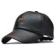 Casquette de baseball en cuir PU pour hommes