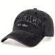 Chicago Broderie Casquette De Baseball Vintage Lavé En Détresse Léger Papa Chapeaux Unisexe Chapeau De Soleil Pour Femmes Et Hommes