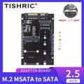 "TISHRIC HOT M2 NGFF Msata SSD Vers SATA 3.0 2.5 Pouces Plaque Adaptateur SATA 6.0Gbps Vers M2 NGFF SATA SSD Vers 2.5 ""SATA3.0 Adaptateur Carte Convertisseur Carte Pour PC Portable"