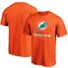 Men's Fanatics Branded Orange Miami Dolphins Team Lockup Logo T-Shirt