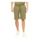 Richmond, Shorts, male, Green, XL, Green Cotton Bermuda Shorts with Drawstring