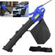 Garden Leaf Blower Vacuum Shredder Mulcher 3 in 1 Powerful 3000W Electric Leafblower 10:1 Shredding Ratio with 30L Capacity Collection Bag 10M Cable