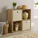 Storage Cube 4 Shelf Bookcase Wooden Display Unit Organiser Sonoma Oak