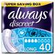 Always Discreet Incontinence, long Pads (Pads+) for Women with sensitive bladder, 4 drops absorbency - Super saving Box - 4 packs of 10 count...
