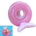 Childrens Mermaid Swimming Ring Baby Inflatable Float Kids Swim Ring Pool Toy