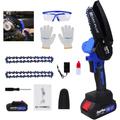 Cordless Electric Chainsaw Battery Saw Cutter for Cutting Tree Wood Branches DIY