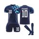 (26(140-150CM)) Croatia Away Jersey World Cup 2022/23 Modri? #10 Soccer T-Shirt Shorts Kits Football 3-Pieces Sets