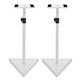 Studio Monitor Speaker Stands White Pair