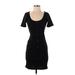 Abercrombie & Fitch Casual Dress - Mini: Black Solid Dresses - Women's Size Small