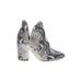 Steve Madden Ankle Boots: Gray Print Shoes - Women's Size 6