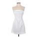 White Fox Cocktail Dress - Mini: White Dresses - Women's Size X-Small