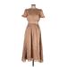 Zara Casual Dress - Midi: Tan Dresses - New - Women's Size Medium