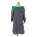 Gap Outlet Casual Dress - Shift: Green Stripes Dresses - Women's Size X-Small