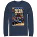 Men's Mad Engine Navy Star Wars Comic Graphic Long Sleeve T-Shirt