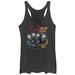 Women's Mad Engine Heather Black Star Wars Cantina Band Graphic Racerback Tank Top