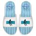 Unisex ISlide Arike Ogunbowale White Dallas Wings Silhouette Graphic Gel Slide Sandals