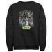 Men's Mad Engine Black Star Wars Neon Poster Grid Graphic Sweatshirt