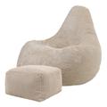 Dalton Corduroy Bean Bag Chair & Pouffe Recliner Bean Bags