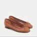 J. Crew Shoes | J Crew Kiki Woven Ballet Flats Saddle Brown Sz 9.5 - Euc | Color: Brown/Tan | Size: 9.5