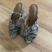 American Eagle Outfitters Shoes | Cross Strap Sandals | Color: Gray | Size: 5