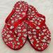 Coach Shoes | Euc Coach Abbigail Flip Flops | Color: Red | Size: 8