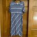 Jessica Simpson Dresses | Jessica Simpson Blue And Gray Stripe Maternity Dress | Color: Blue/Gray | Size: Lm