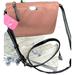 Kate Spade Bags | Kate Spade Triple Crossbody Gusset Purse Nylon Rose Handbag Shoulder Bag | Color: Black/Pink | Size: Os