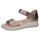 Sandale CAPRICE Gr. 38, grau (taupe metallic) Damen Schuhe Sandalen