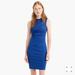 J. Crew Dresses | New J Crew 365 Ruched Knit Bodycon Midi Dress Blue 2 Business Casual Work Office | Color: Blue | Size: 2