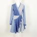 Anthropologie Dresses | Anthropologie Maeve Striped Wrap Midi Dress Blue Size 4 | Color: Blue | Size: 4