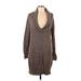 Old Navy Casual Dress - Sweater Dress: Brown Dresses - Women's Size Large