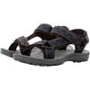 Sandale JACK WOLFSKIN "WAVE BREAKER M", Gr. 42, blau (navy), Textil, sportlich, Schuhe, mit Klettverschluss