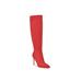 Nine West Shoes | Nine West Womens Red Padded Richy Pointy Toe Stiletto Zip-Up Dress Boots 6 M | Color: Red | Size: 6