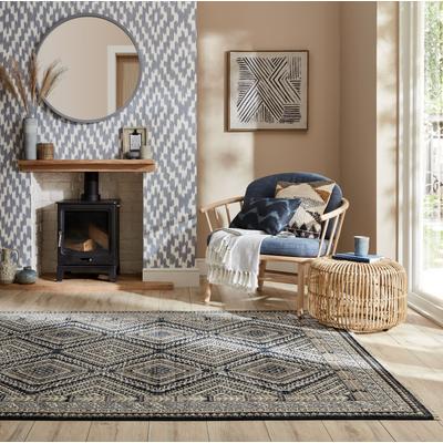 Teppich FLAIR RUGS "Arianna Jute", beige (natur), B:120cm H:8mm L:170cm, Baumwolle, Jute, Kunstfaser, Teppiche, Jute Teppich Image
