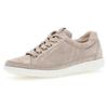 Sneaker GABOR "YORK", Damen, Gr. 39, beige (hellbeige), Ziegenveloursleder, sportlich, Schuhe Sneaker, Freizeitschuh, Halbschuh, Schnürschuh in Schuhweite G (=weit)