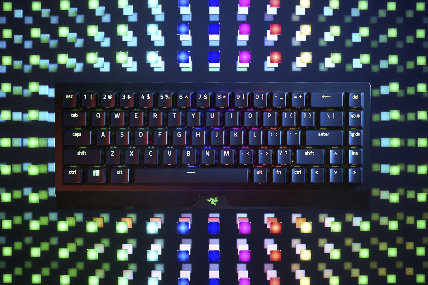 RAZER Gaming-Tastatur "BlackWidow V3 Mini HyperSpeed - Gelb Switch - DE", schwarz, Tastaturen