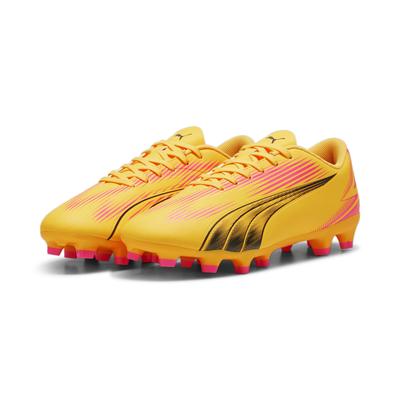 Fußballschuh PUMA "ULTRA PLAY FG/AG Fußballschuhe Herren" Gr. 42.5, bunt (sun stream black sunset glow orange pink) Schuhe