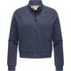Bomberjacke RAGWEAR "Simonette", Damen, Gr. L (40), blau (navy), Material: 70% Baumwolle, 30% Polyester, modisch, gerade hüftlang, hoch geschlossener Ausschnitt, Langarm Ärmel ohne Ärmelschlitz Rippstrickbündchen, Jacken, stylische Damen...