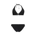 Triangel-Bikini O'NEILL "ESSENTIALS MARIA CRUZ BIKINI SET" Gr. 36, Cup D, schwarz (black out) Damen Bikini-Sets Ocean Blue
