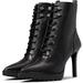 Michael Kors Shoes | Michael Kors Kyle Stiletto Combat Lace Up Booties Black 7.5 New | Color: Black | Size: 7.5