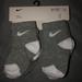 Nike Other | Nike Socks | Color: Gray/White | Size: 12-24 Months