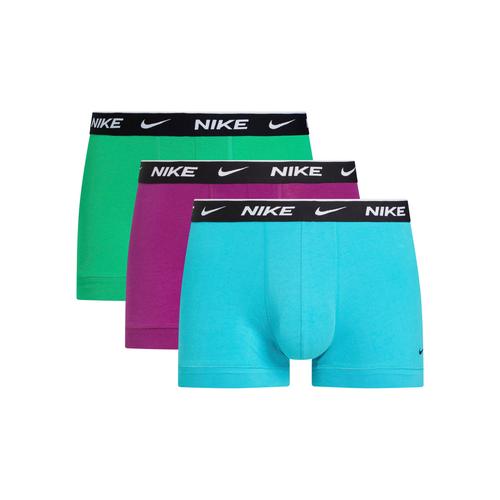 Trunk NIKE UNDERWEAR Gr. M (48), bunt (dsty ccts/stdm grn/viotech 425) Herren Unterhosen mit Markenlabel