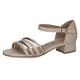 Sandalette CAPRICE Gr. 37,5, goldfarben (creme, goldfarben) Damen Schuhe Sandaletten