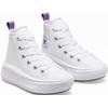 Sneaker CONVERSE "CHUCK TAYLOR ALL STAR MOVE PLATFORM", Gr. 28, weiß, Textil, sportlich, Schuhe